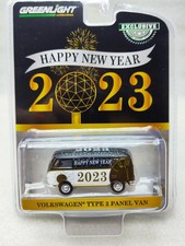 Green Light 1:64 Volkswagen T2 Panel Van - Happy New Year 2023 Exclusive 