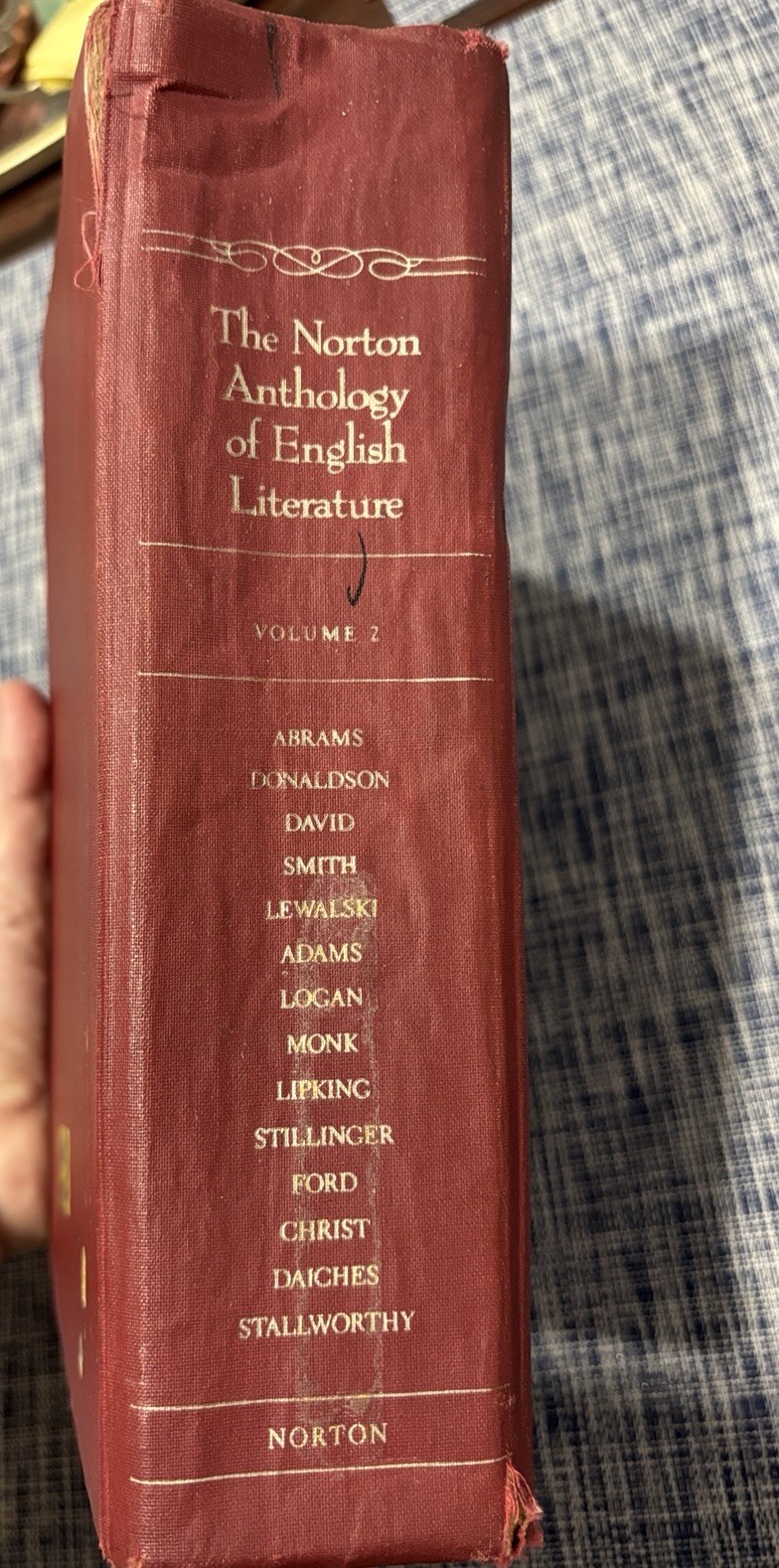 Norton Anthology of English Literature Sixth Edition (1993) Volume 2
