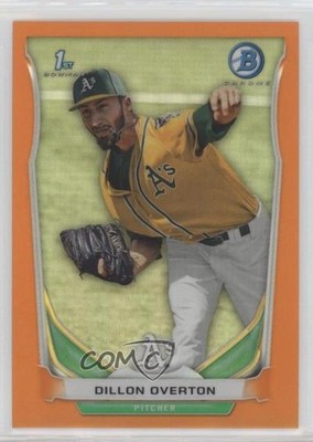 2014 Bowman Prospects Chrome Orange Refractor 6/25 Dillon Overton #BCP60 q7z
