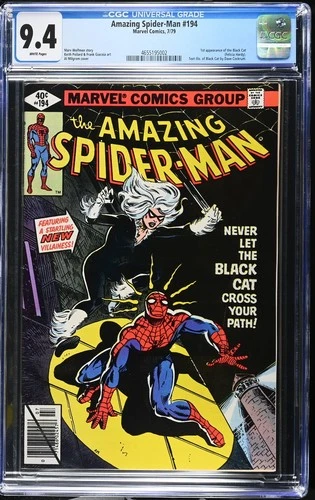 Amazing Spider-Man #194 CGC 9.4 Incredible Book! 1st App of Black Cat 1979