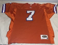Authentic Orange John Elway Wilson Denver Broncos Jersey Sewn Clean 90s Mens 52