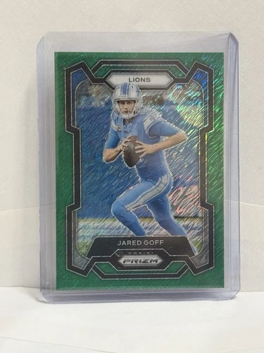 2023 Panini Prizm - Jared Goff #98 Green Shimmer Prizm /5