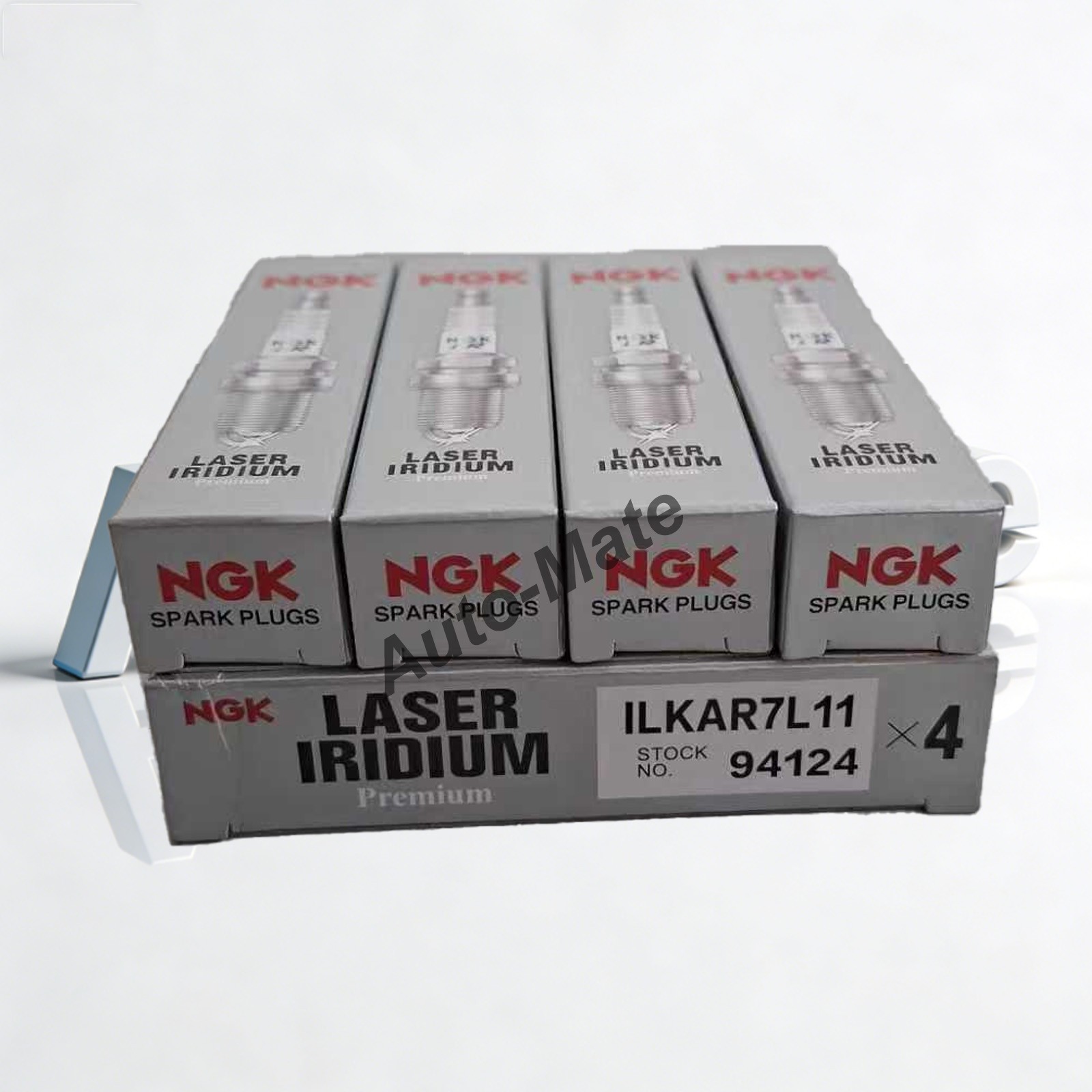 Set of 4 Laser Iridium Spark Plugs ILKAR7L11 For Mazda CX-5 2013-2015 NGK 94124