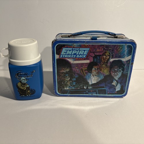 Vintage 1980 Star Wars The Empire Strikes Back Metal Lunchbox w/Thermos