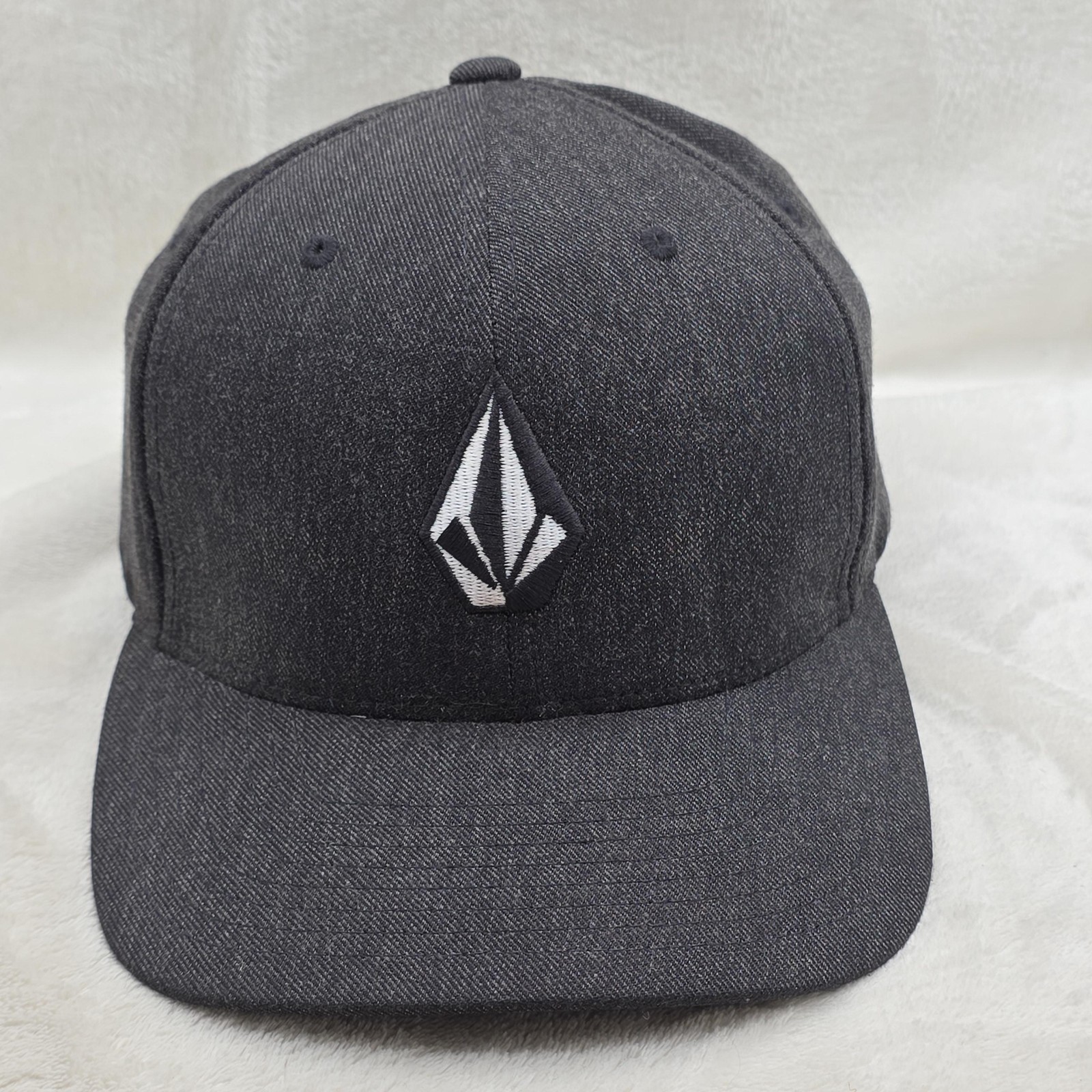 Volcom Hat Cap Fitted Medium Gray Full Stone XFit… - image 1