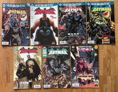 Batman Rebirth - 7 Comics - 1, 5, 8, 9, 17, 51, 85 -  DC - Panini, Sammlung