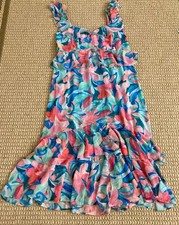 Show Me Your Mumu Womens Floral Maxi Dress Ruffle Hem Sleeveless Size 1X Multi