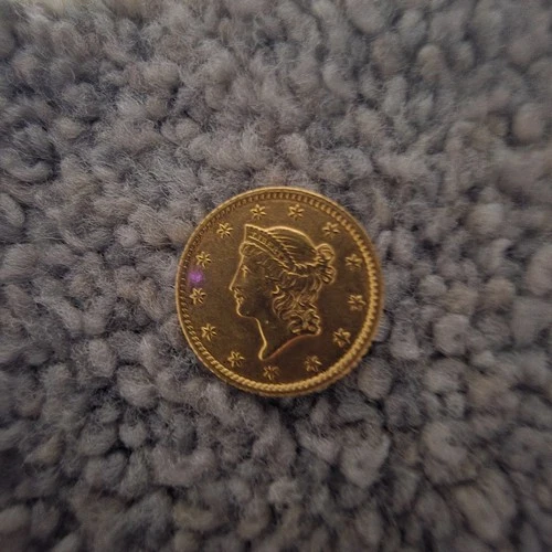 1849 $1 gold liberty.