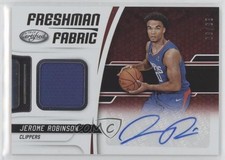 2018 Certified Freshman Fabric Signatures 6/99 Jerome Robinson #FFS-JR Auto 2d0