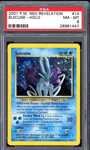 Suicune (Unlimited) graded PSA 8 for sale on eBay