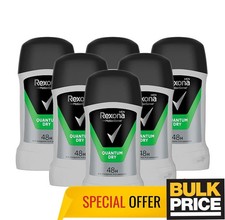 Rexona Men Quantum Dry Stick Deodorant 48H Sweat Odor Maximum Protection 6-Pack