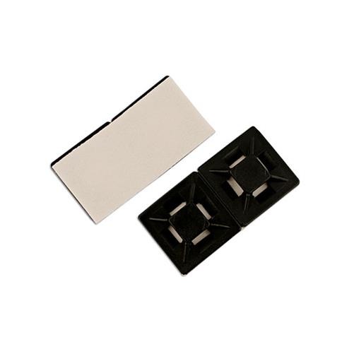 Connect Natural Cable Tie Self-Adhesive Mounts 19mm 100pc 30343