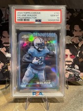 2024 Topps Chrome Delanie Walker Tennessee Titans Frozen fractor PSA10