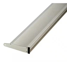 Delta Nickel Contemporary Semi-Frameless Pivoting Hardware Track Assembly Kit