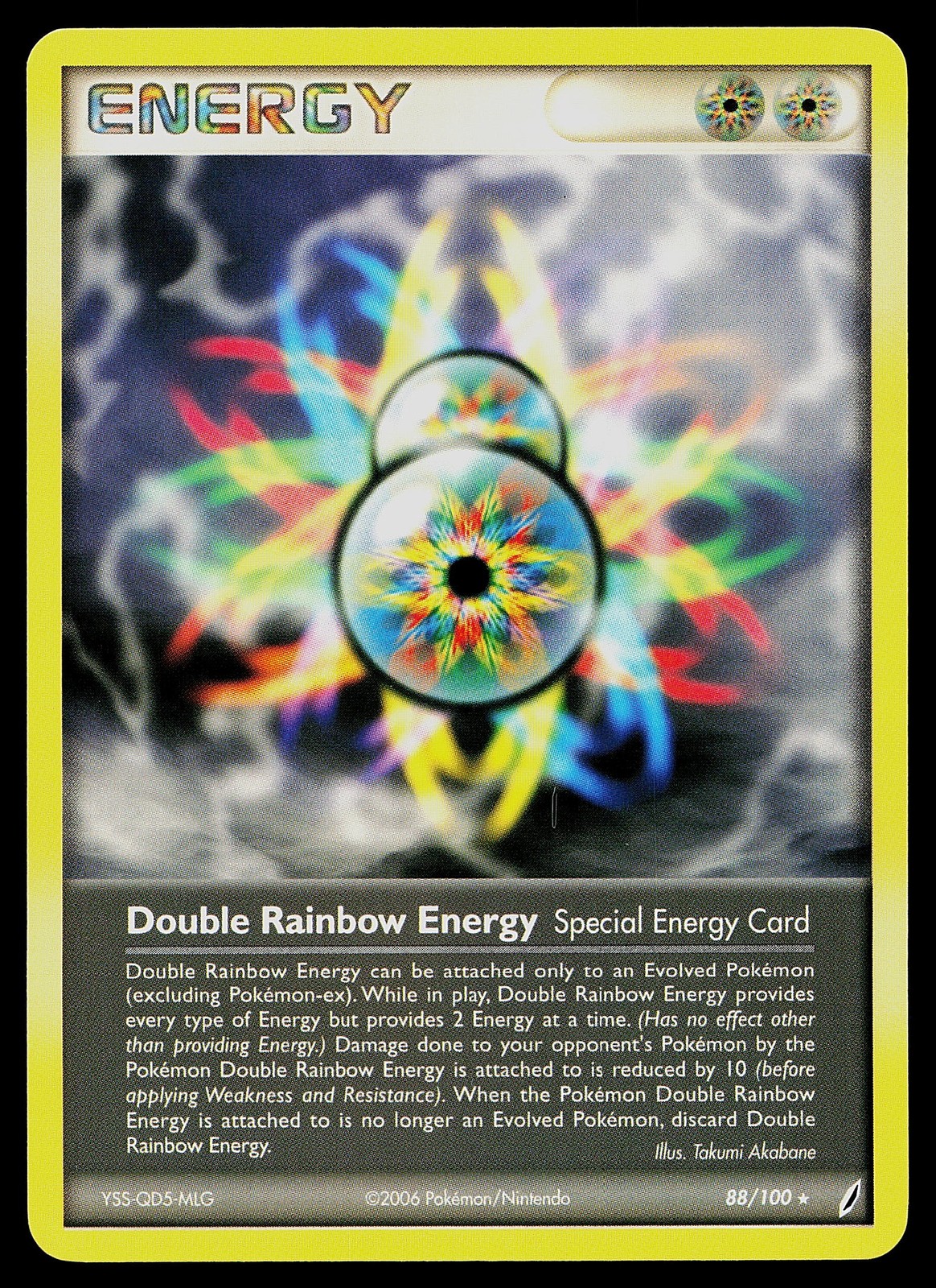 Pokemon Card - Double Rainbow Energy Crystal Guardians 88/100 Rare