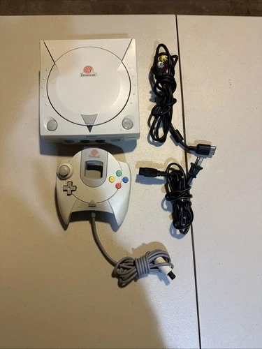Official OEM Sega Dreamcast Console W/Hookups & 1 Controller Working