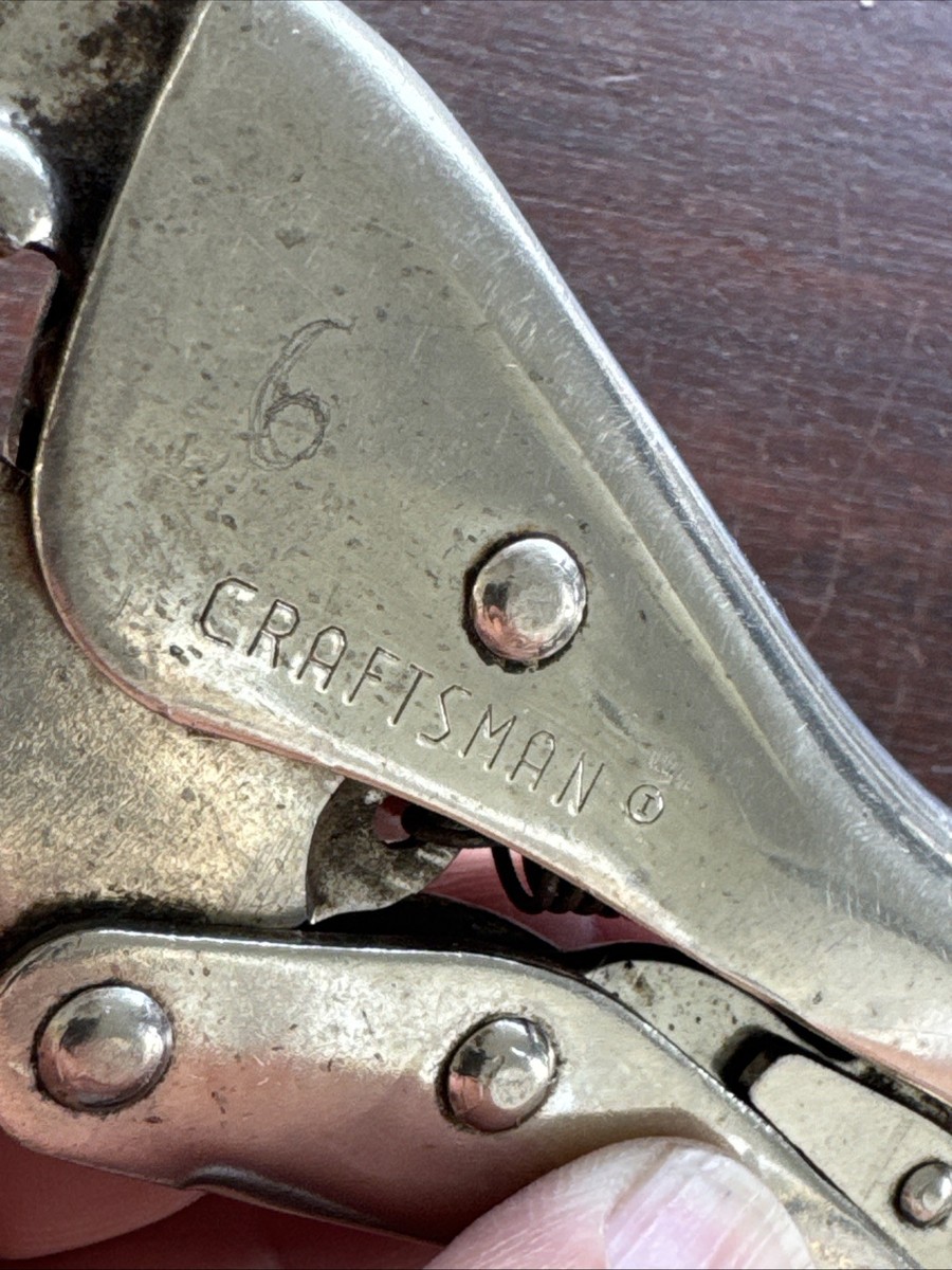 【中古】 クラリスワークス Vintage Sears Craftsman 45342 Locking Vise Grip Pliers 7