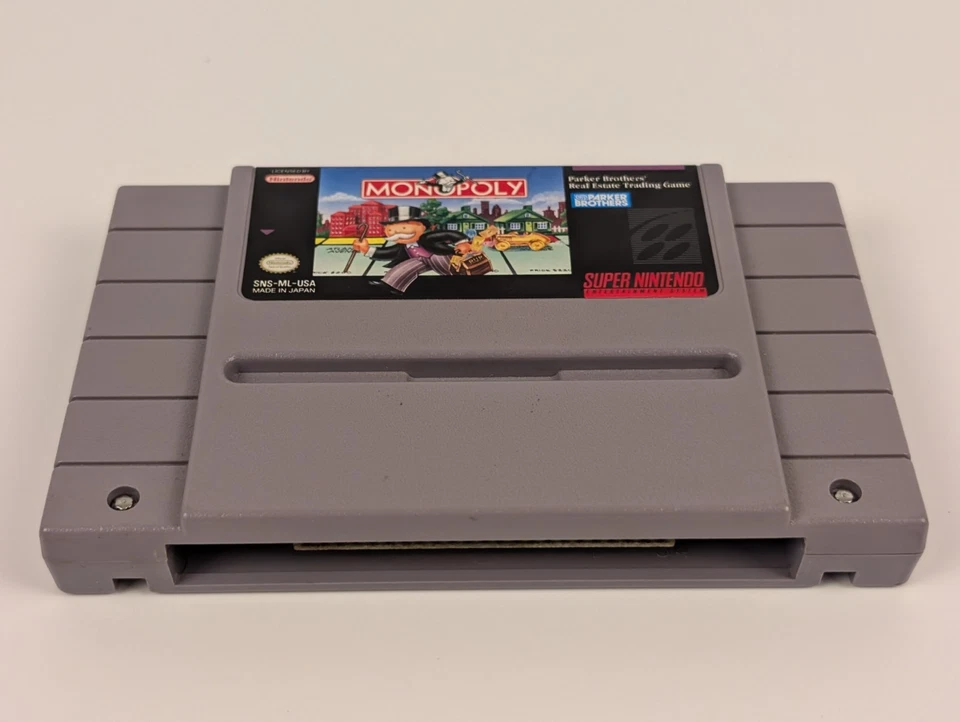 Monopoly (Super Nintendo, 1992) SNES➡️AUTHENTIC Cartridge - Tested 🎮 - Image 3 of 4