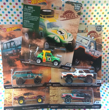 HOT WHEELS PREMIUM CAR CULTURE DESERT RALLY SET OF 5 OLDSMOBILE JEEP VW FORD &B1