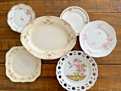 Collage de pared de colección de placas desajustadas vintage muy dulce para decoración de cabañas - Imagen 1 de 4