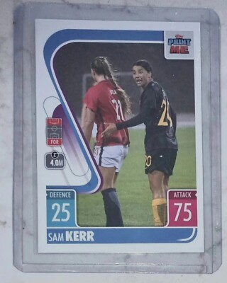 Sam Kerr Rookie Card Topps Match Attax Sam Kerr Super Rare 20/21 card Chelsea Matildas ...