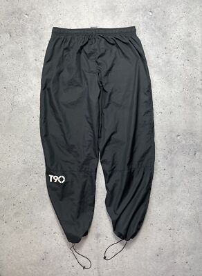 Vintage Nike Track Pants Nylon Drill Y2K Swoosh Logo | eBay