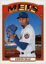 Edwin Diaz 2021 Topps Heritage High Number #638 New York Mets LA Dodgers