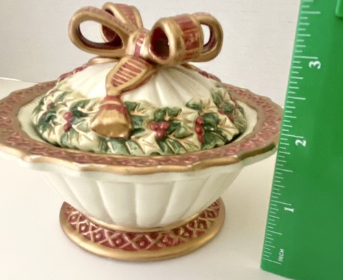 Fitz and Floyd Christmas Essentials Sugar Bowl Colección Navidad - Imagen 8 de 9