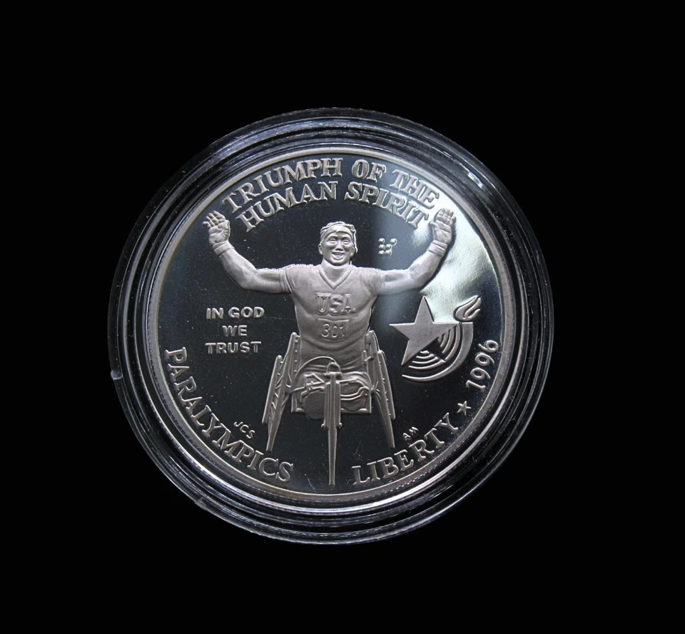 1995 - 1996 U.S. Mint Atlanta Centennial Olympic Games Eight Silver Proof Coins - Image 4 of 4