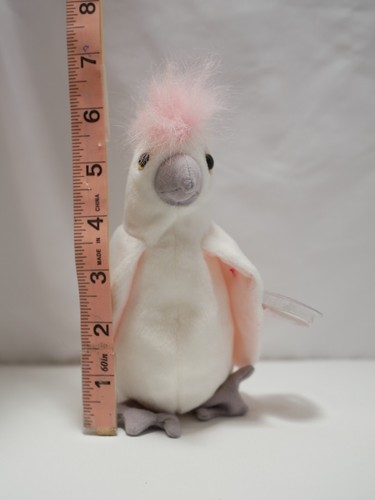 Peluche TY 6.5" Beanie Babies Kuku Cacatúa Pájaro - Imagen 2 de 6