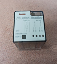 ALLEN BRADLEY TUBE BASE RELAY 700-HA32A1 SERIES D 10 AMP 2 POLE DPDT 120VAC