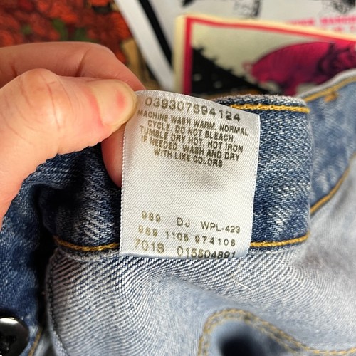 Pantalones de mezclilla azules Levis 550 50x29 3XL de colección para hombre años 90 Y2Ks calce relajado hechos en México - Imagen 18 de 18