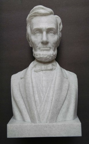 Abraham Lincoln ABE Statue Büste 16. Präsident der USA 4" 6" 8" 12" 3D-Druck - Bild 14 von 16