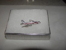 WESTERN AIRLINE 707 AIRPLANE LAPEL TACK PIN LATE 60'S PILOT COLLECTIBLE GIFT!
