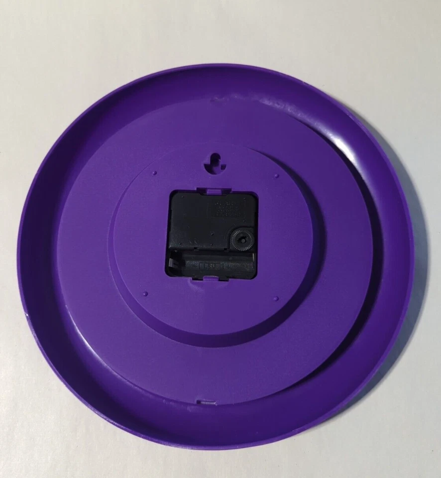 VINTAGE ARIZONA DIAMONDBACKS PURPLE 10" CLOCK 2003 SGA - TESTED - Image 2 of 3