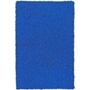 4 Sizes Hand Made CHS16 Shagadelic Chenille Collection NEON BLUE Twist Rug