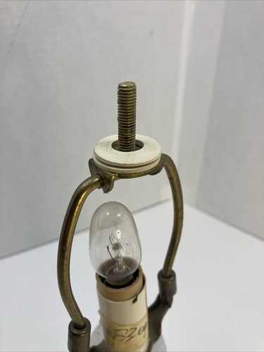 Vtg Princess House Crystal Boudoir Table Lamp Heritage Romance Etched Glass 10” - Picture 10 of 15