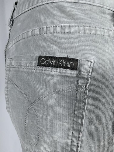 CALVIN KLEIN JEANS Womens Stretch Corduroy Jeans Grey, size 4 - Picture 2 of 9