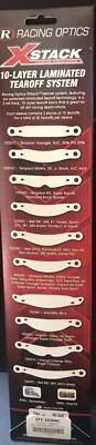 Racing Optics X Stack Tear Offs 10204c