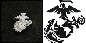 USMC-United-States-Marine-Corps-Eagle-Globe-Anchor-Lapel-Pin-Silver-Tone