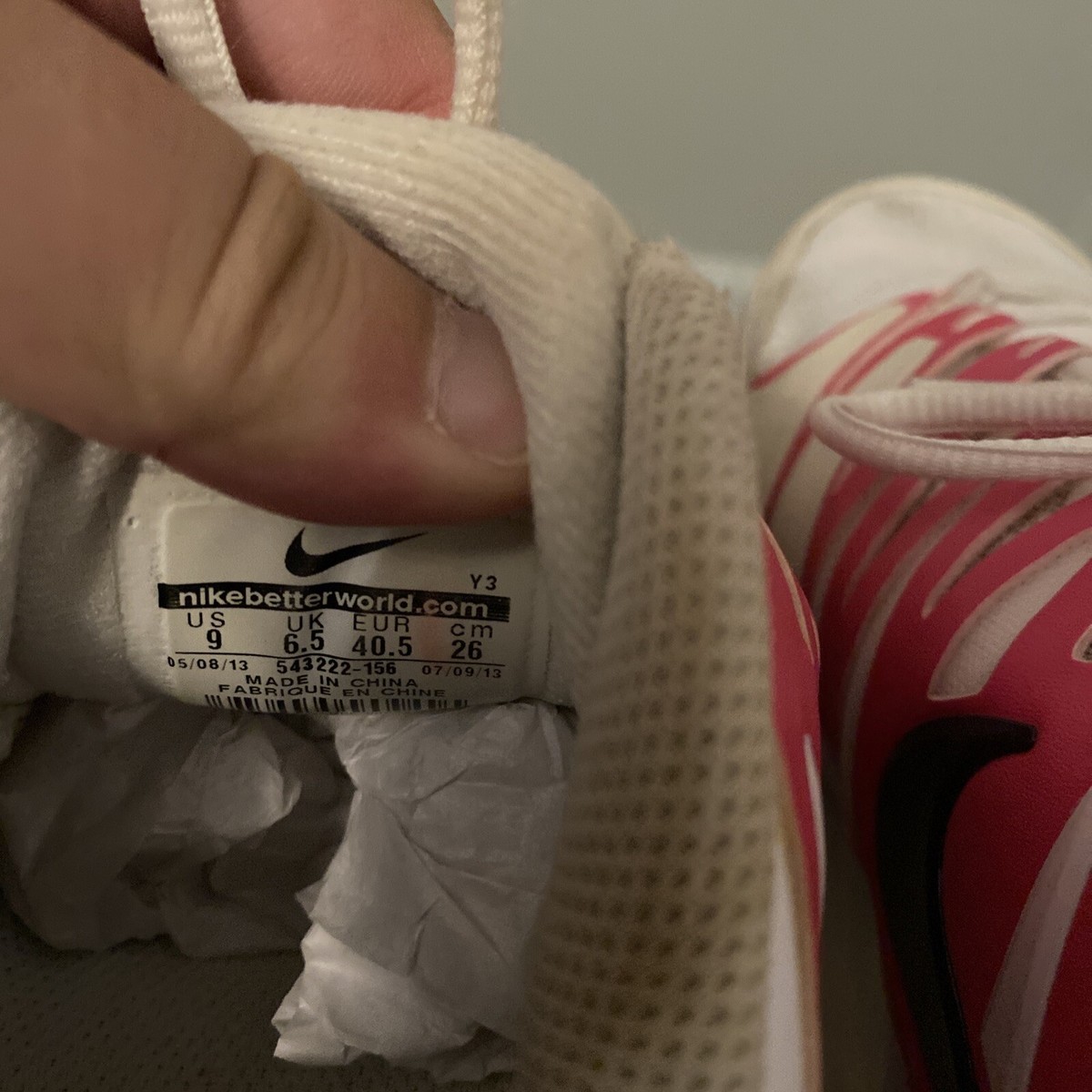 Nike Zoom Vapor 9 Tour Sharapova (White/Hot Pink) Tennis [543222