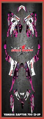 Graphics Kit for YAMAHA RAPTOR 700 (2013-2023) 700R CUSTOM Decal KIT GHOST3
