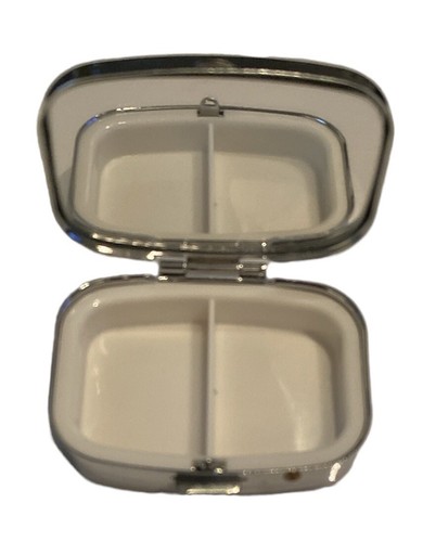 Amsterdam Metall Fach verspiegelt Pillendose tätowiert Elefant Design Neu!! - Bild 4 von 4