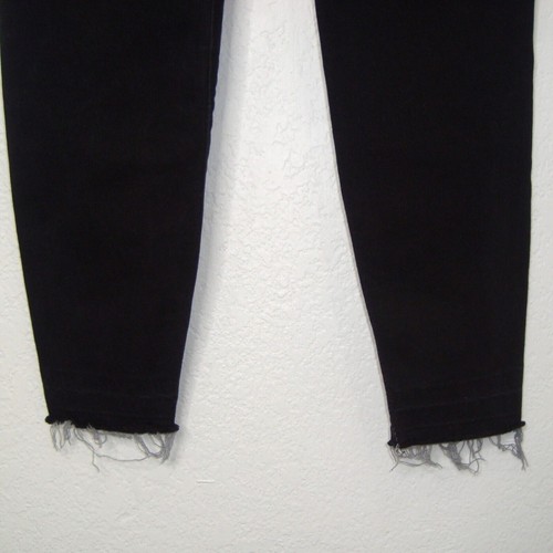 SPANX Vintage Distressed Black Released Hem Ankle Skinny Jeans Size M - Picture 10 of 11