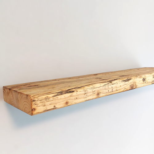 Estante de pared de madera vieja flotante rústico vintage estantería de cocina NUEVO - Imagen 2 de 7