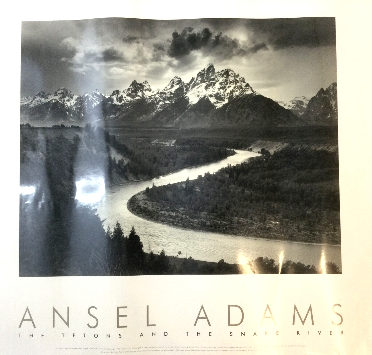 Vintage Ansel Adams The Tetons & The Snake River Black White 1994 30