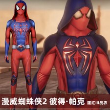 Scarlet Spiderman Jumpsuit Spider-Man Bodysuit Cosplay Costume Halloween Suit US