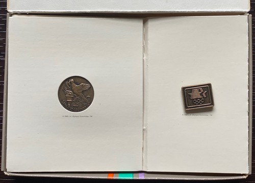 Complete Set Los Angeles 1984 Olympics Early Participant Coin And Pin - NOS - Picture 2 of 5