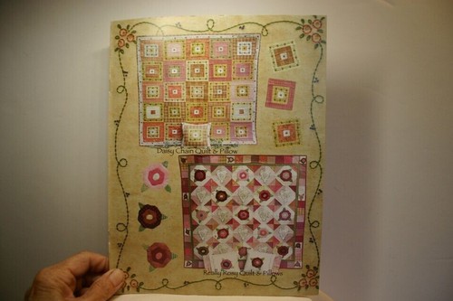 Bareroots Down to Earth Quilt Pattern Book Wallhanging Pillow Stitchery Slipcase - Picture 5 of 5