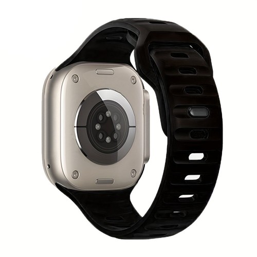 Striped Silicone Band for Apple Watch Series 10 9 8 7 654 SE 41 45mm Sport Strap - Picture 11 of 16